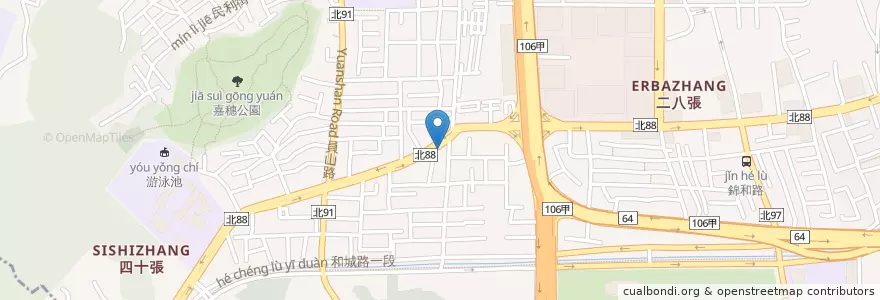 Mapa de ubicacion de S&D en Тайвань, Новый Тайбэй, 中和區.