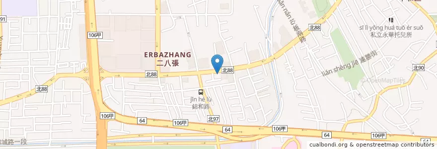 Mapa de ubicacion de 和生動物醫院 en Taiwan, 新北市, 中和區.