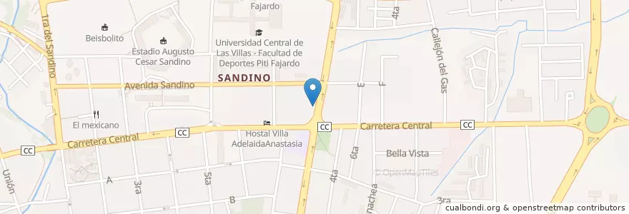 Mapa de ubicacion de Cremeria El Papa en 古巴, Villa Clara, Santa Clara, Ciudad De Santa Clara.