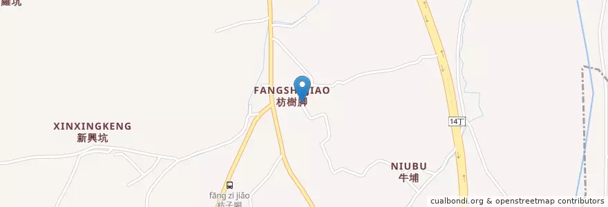 Mapa de ubicacion de 芬園郷 en 台湾, 台湾省, 彰化県, 芬園郷.