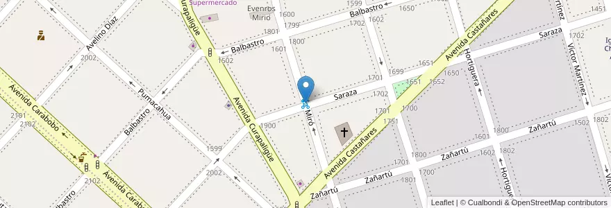 Mapa de ubicacion de 333 - Miro en Аргентина, Буэнос-Айрес, Comuna 7, Буэнос-Айрес.