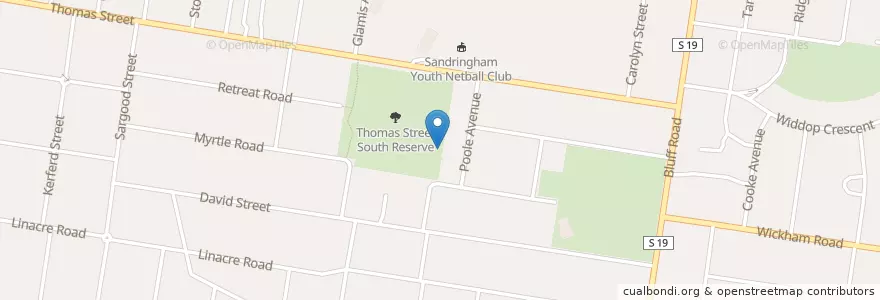 Mapa de ubicacion de City of Bayside en Australia, Victoria, City Of Bayside.
