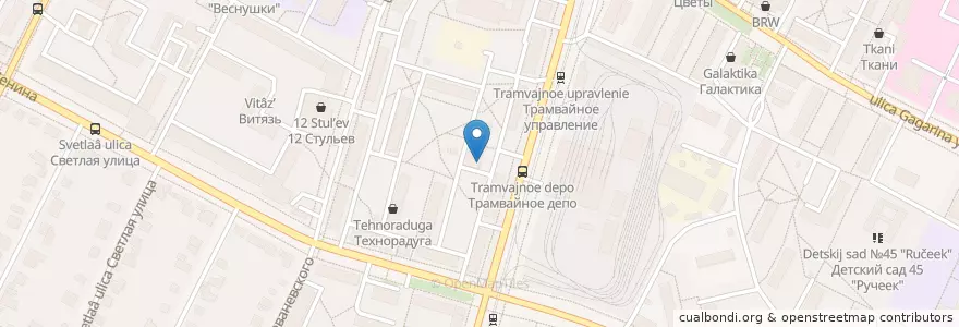 Mapa de ubicacion de Мособлбанк en Rusland, Centraal Federaal District, Oblast Moskou, Коломенский Городской Округ.