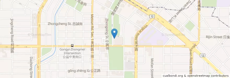 Mapa de ubicacion de 金色三麥 en Tayvan, Taichung, 西區.