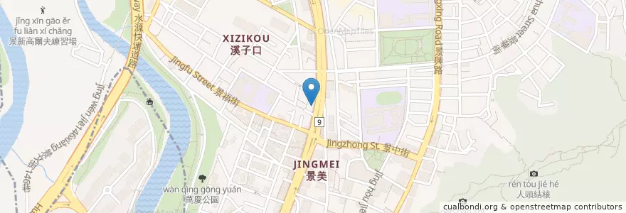 Mapa de ubicacion de 石二鍋 en 臺灣, 新北市, 臺北市, 文山區.