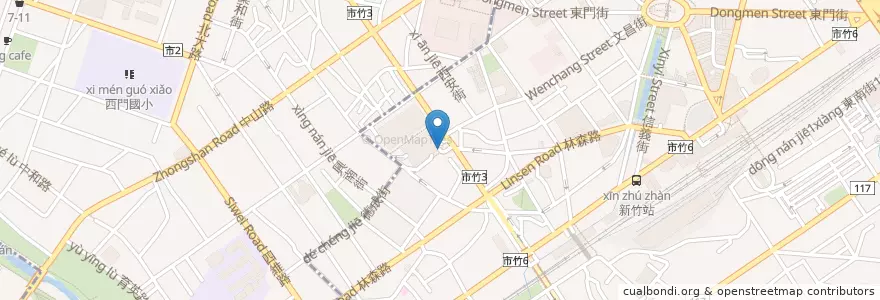 Mapa de ubicacion de 機車停車場入口 en Taiwan, Taiwan, Hsinchu.
