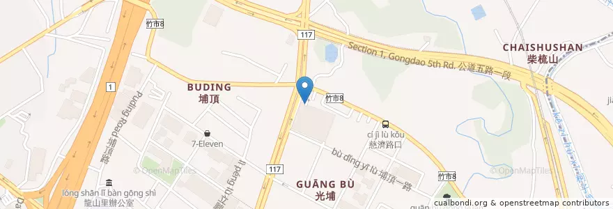 Mapa de ubicacion de Costco地下停車場入口 en Tayvan, 臺灣省, Hsinchu, 東區.