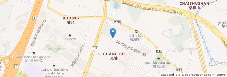 Mapa de ubicacion de Costco地下停車場出口 en 타이완, 타이완성, 신주시, 둥구.