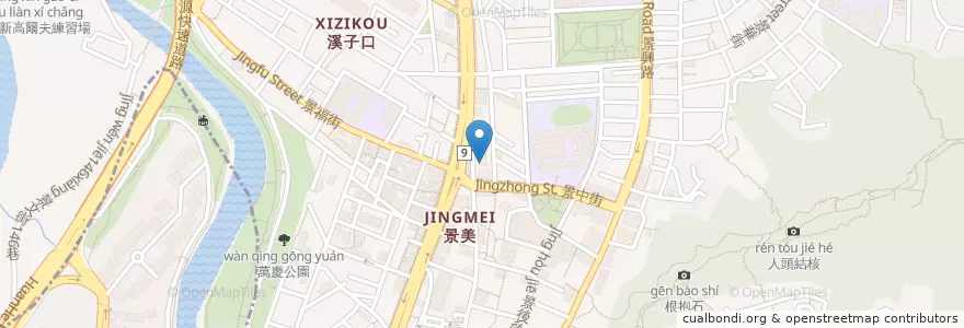 Mapa de ubicacion de 元大商業銀行 en 臺灣, 新北市, 臺北市, 文山區.