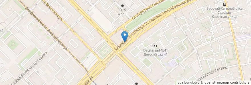 Mapa de ubicacion de Pivbar en روسيا, Центральный Федеральный Округ, Москва, Центральный Административный Округ, Тверской Район.