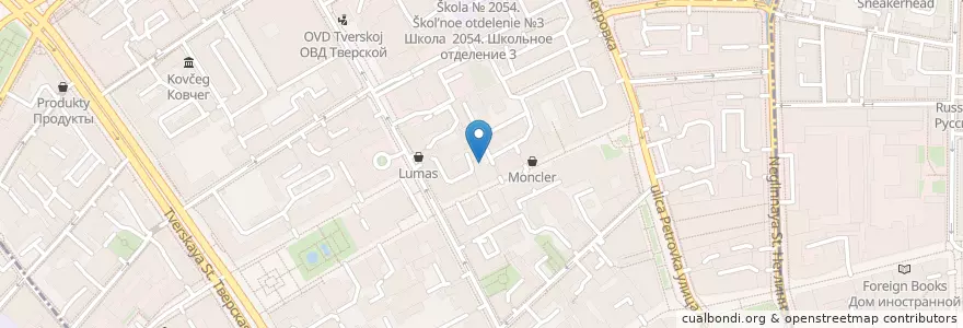Mapa de ubicacion de Iceclub en Russia, Central Federal District, Moscow, Central Administrative Okrug, Tverskoy District.