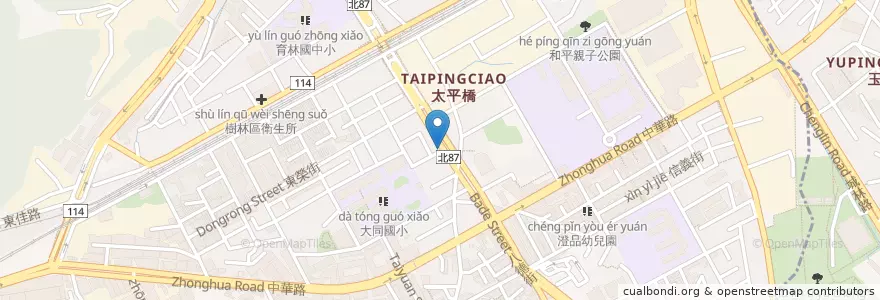 Mapa de ubicacion de 滷味香平價加熱滷味 en Tayvan, 新北市, 樹林區.