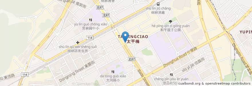 Mapa de ubicacion de 省煮席 en 臺灣, 新北市, 樹林區.