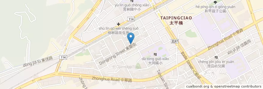 Mapa de ubicacion de 香雞排 en Tayvan, 新北市, 樹林區.