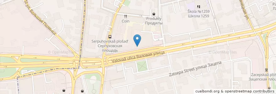 Mapa de ubicacion de Montis Friends en Russia, Distretto Federale Centrale, Москва, Центральный Административный Округ, Район Замоскворечье.