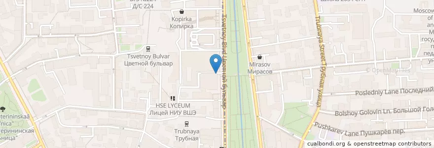 Mapa de ubicacion de Prime en Russia, Central Federal District, Moscow, Central Administrative Okrug, Meshchansky District, Tverskoy District.