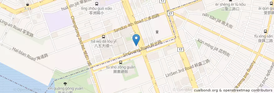 Mapa de ubicacion de BY碼頭 en Taiwán, Kaohsiung, 前鎮區.