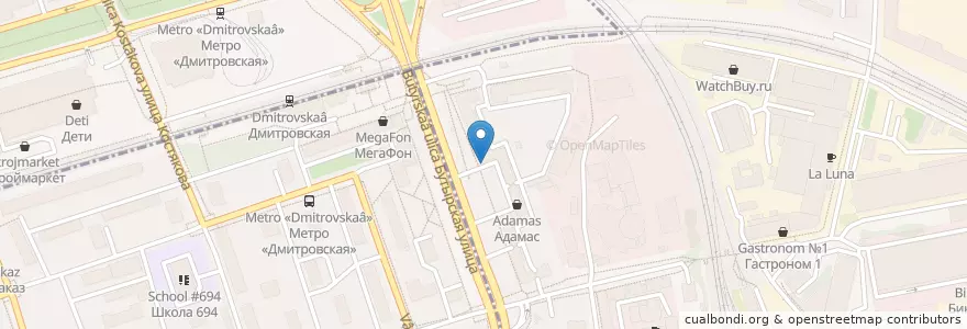 Mapa de ubicacion de Поликлиника №12 Отделение №1 en Rússia, Distrito Federal Central, Москва, Северный Административный Округ, Бутырский Район.