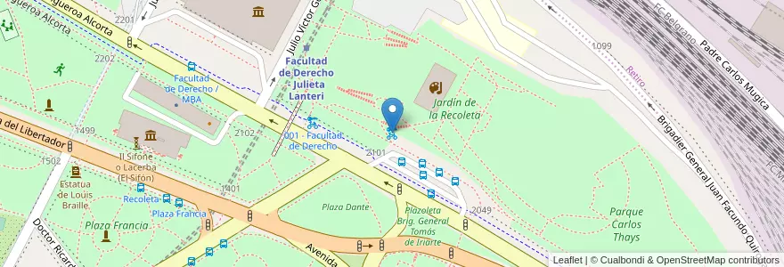 Mapa de ubicacion de 334 - Centro De Exposiciones en Argentine, Ciudad Autónoma De Buenos Aires, Comuna 2, Buenos Aires.