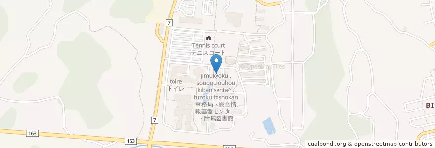 Mapa de ubicacion de 女子トイレ en اليابان, 奈良県, 生駒市.