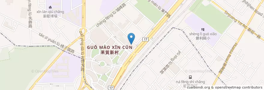 Mapa de ubicacion de 吳媽媽水餃 en 臺灣, 高雄市.