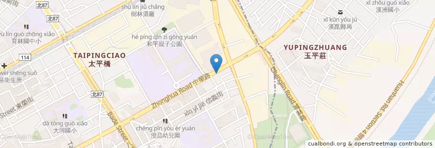 Mapa de ubicacion de 對街27 en 臺灣, 新北市, 樹林區.