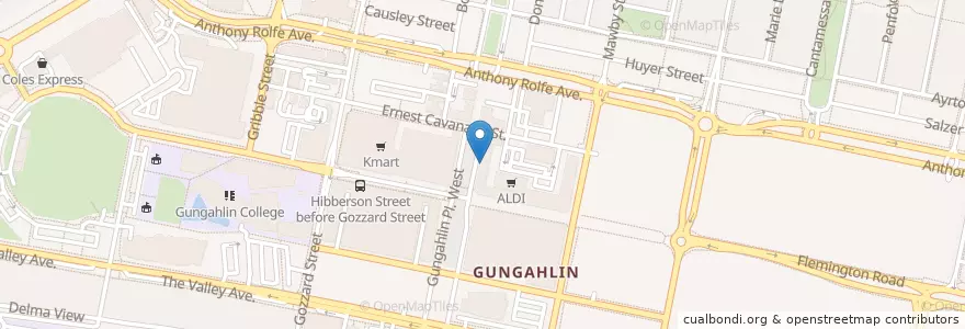 Mapa de ubicacion de Amalgam Free Dentistry en Avustralya, New South Wales, Australian Capital Territory, District Of Gungahlin.
