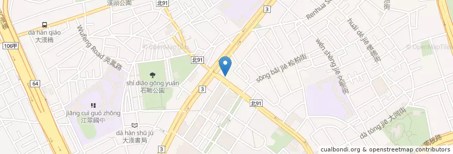 Mapa de ubicacion de 阿官火鍋專家 en Taiwán, Nuevo Taipéi, 板橋區.