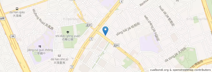 Mapa de ubicacion de 鬼椒一番鍋 en Taiwan, New Taipei, Banqiao District.