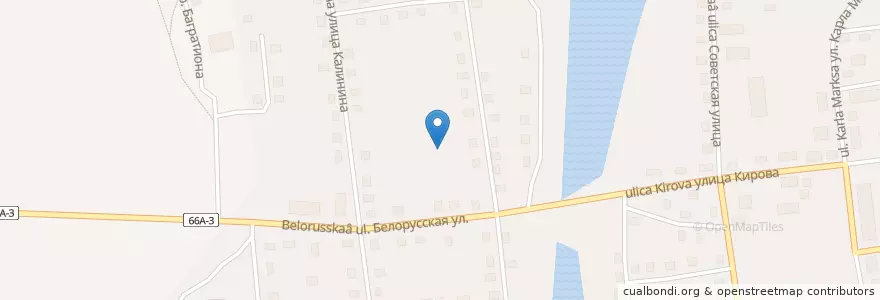 Mapa de ubicacion de Краснинский район en Rusland, Centraal Federaal District, Oblast Smolensk, Краснинский Район, Краснинское Городское Поселение.