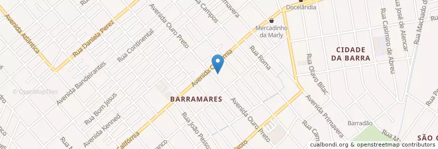 Mapa de ubicacion de Igreja Adventista em Barramares en Brazilië, Regio Zuidoost, Espírito Santo, Região Geográfica Intermediária De Vitória, Região Metropolitana Da Grande Vitória, Vila Velha, Microrregião Vitória.