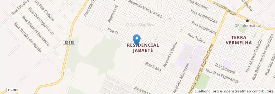Mapa de ubicacion de Igreja Adventista em Residencial Jabaeté en Brazilië, Regio Zuidoost, Espírito Santo, Região Geográfica Intermediária De Vitória, Região Metropolitana Da Grande Vitória, Vila Velha, Microrregião Vitória.