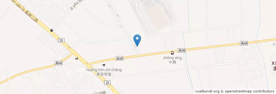 Mapa de ubicacion de 自助洗車站 en 臺灣, 高雄市, 大寮區.