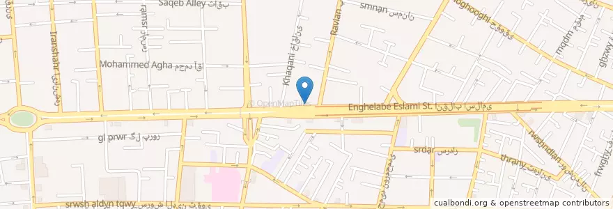 Mapa de ubicacion de بانک تجارت en Иран, Тегеран, شهرستان تهران, Тегеран, بخش مرکزی شهرستان تهران.