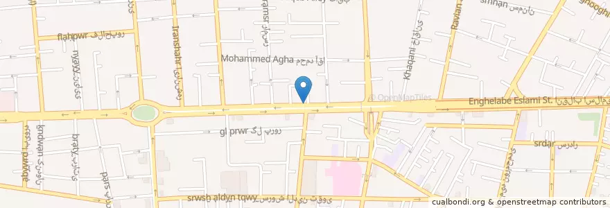 Mapa de ubicacion de بانک سپه en ایران, استان تهران, شهرستان تهران, تهران, بخش مرکزی شهرستان تهران.