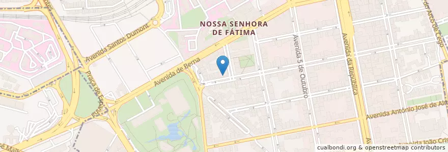 Mapa de ubicacion de Casa Nepalesa en Portugal, Área Metropolitana De Lisboa, Lisbon, Grande Lisboa, Lisbon, Avenidas Novas.