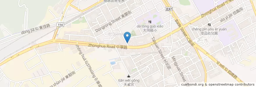 Mapa de ubicacion de 佩福牙醫診所 en Taiwan, Nuova Taipei, Distretto Di Shulin.