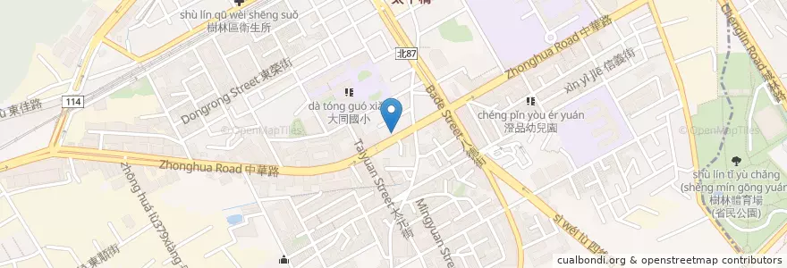 Mapa de ubicacion de 池上稻香便當 en 台湾, 新北市, 樹林区.