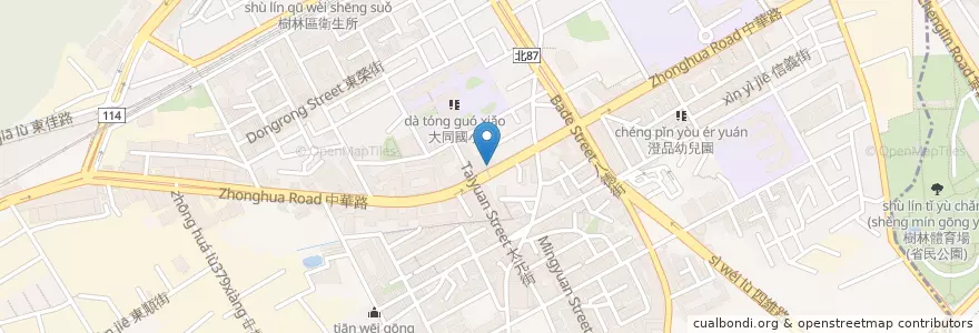 Mapa de ubicacion de 三和藥局 en Taiwan, 新北市, 樹林區.