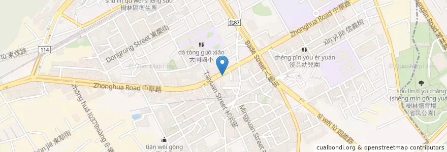 Mapa de ubicacion de 林岳宏小兒科、陳德馨皮膚科 en Taiwan, Nuova Taipei, Distretto Di Shulin.