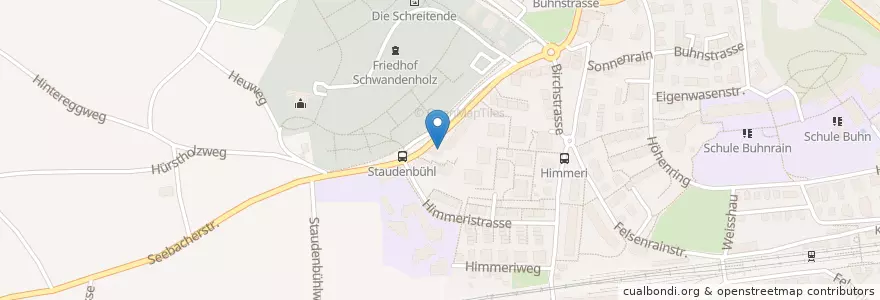 Mapa de ubicacion de Fantasia en Switzerland, Zurich, District Zurich, Zurich.