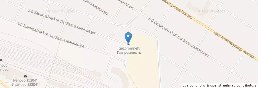 Mapa de ubicacion de Gazpromneft en Russia, Central Federal District, Ivanovo Oblast, Ivanovsky District, Ivanovo.