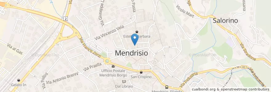 Mapa de ubicacion de Fondazione Diamante en Suisse, Tessin, District De Mendrisio, Circolo Di Mendrisio, Mendrisio.