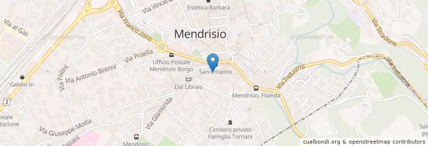 Mapa de ubicacion de Ristorante Bar Del Corso en سويسرا, Ticino, Distretto Di Mendrisio, Circolo Di Mendrisio, Mendrisio.