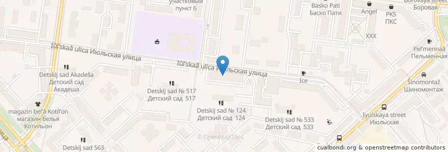 Mapa de ubicacion de Лингвистический центр Talisman en Russland, Föderationskreis Ural, Oblast Swerdlowsk, Городской Округ Екатеринбург.