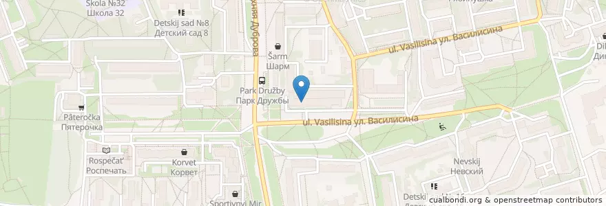 Mapa de ubicacion de Аптека Ладушка en Rússia, Distrito Federal Central, Владимирская Область, Городской Округ Владимир.