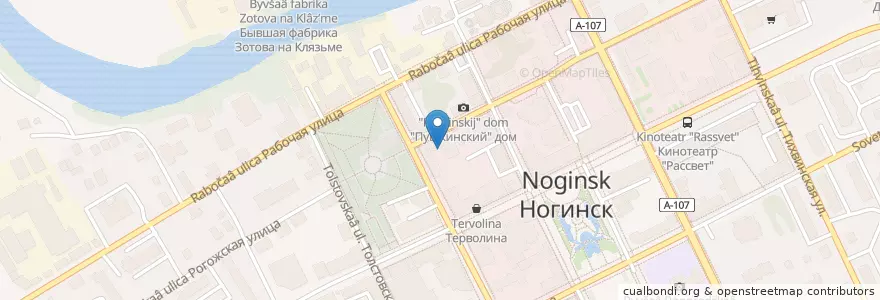 Mapa de ubicacion de Самолет en 俄罗斯/俄羅斯, Центральный Федеральный Округ, 莫斯科州, Богородский Городской Округ.