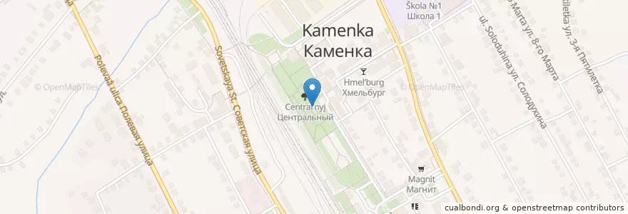 Mapa de ubicacion de Скамья примирения en Russia, Central Federal District, Voronezh Oblast, Kamensky District, Каменское Городское Поселение.