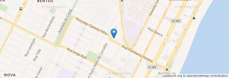 Mapa de ubicacion de Centro Educacional Radier en برزیل, منطقه جنوب شرقی برزیل, اسپیریتو سانتو, Região Geográfica Intermediária De Vitória, Região Metropolitana Da Grande Vitória, Vila Velha, Microrregião Vitória.