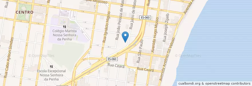 Mapa de ubicacion de Colégio Philipe Perrenoud en ブラジル, 南東部地域, エスピリト サント, Região Geográfica Intermediária De Vitória, Região Metropolitana Da Grande Vitória, ヴィラ・ヴェーリャ, Microrregião Vitória.